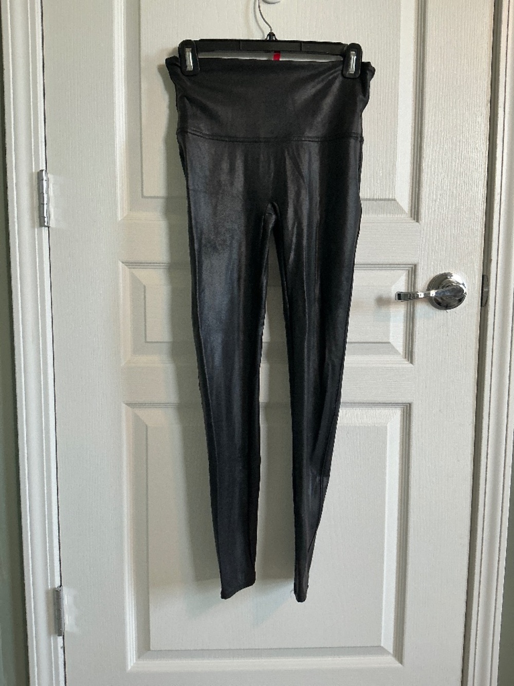 Spanx Faux Leather Black Leggings
